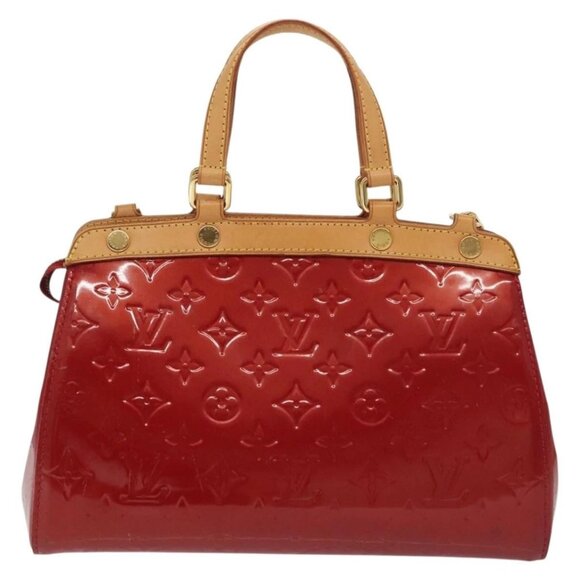 LOUIS VUITTON Monogram Vernis Brea PM Hand Bag Red M91623 LV Auth ep10407 - Picture 2 of 16